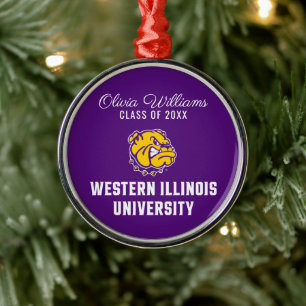 Western Illinois University Graduation Metal Ornament
