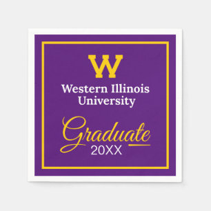 Western Illinois University   Graduation Napkins