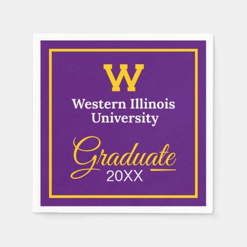 Western Illinois University  Graduation Napkins