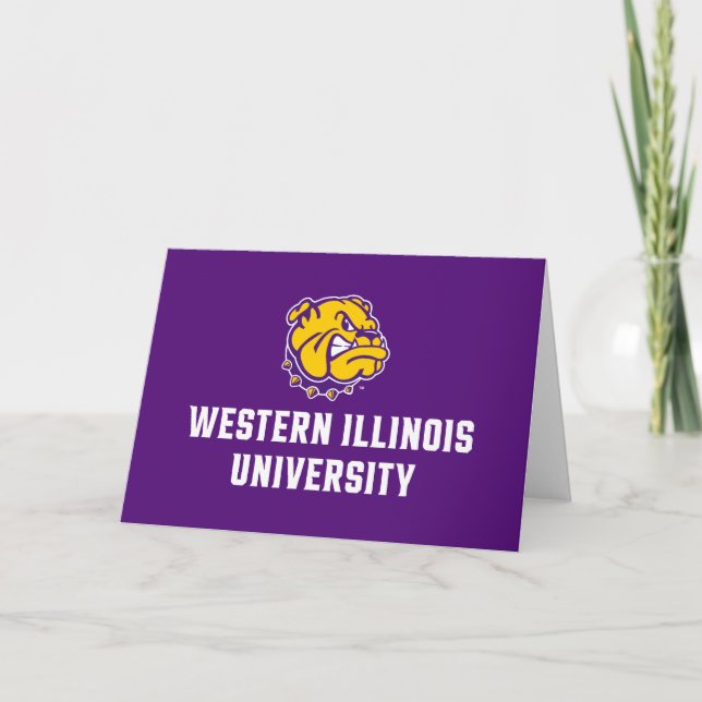 Western Illinois University Leathernecks Card (Front)