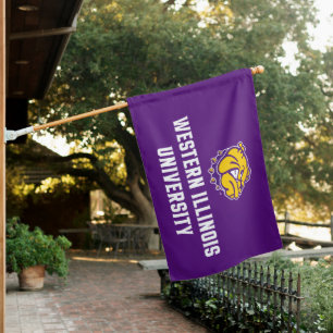 Western Illinois University Leathernecks House Flag