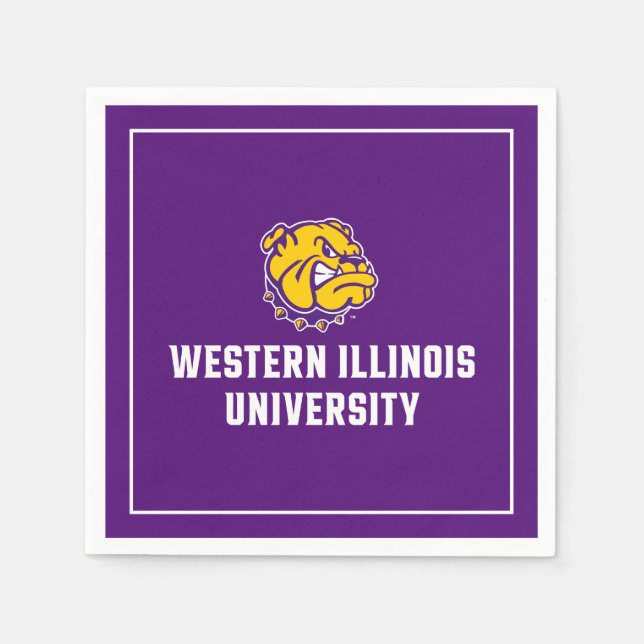 Western Illinois University Leathernecks Napkins (Front)