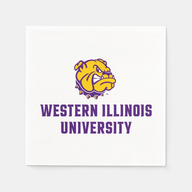 Western Illinois University Leathernecks Napkins (Front)