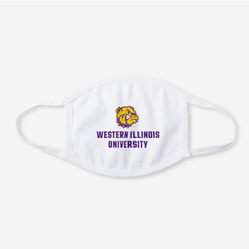 Western Illinois University Leathernecks White Cotton Face Mask