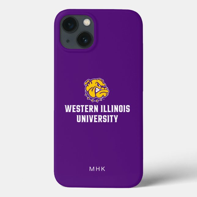 Western Illinois University | Monogram Case-Mate iPhone Case (Back)