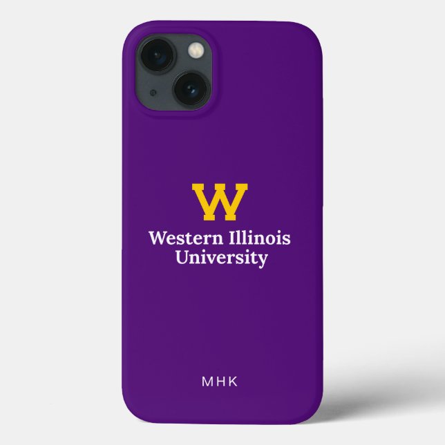 Western Illinois University | Monogram Case-Mate iPhone Case (Back)