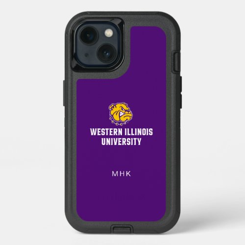 Western Illinois University  Monogram iPhone 13 Case