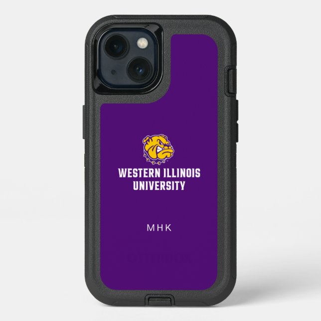Western Illinois University | Monogram Otterbox iPhone Case (Back)