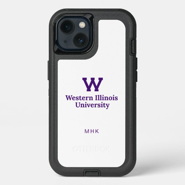 Western Illinois University | Monogram Otterbox iPhone Case (Back)