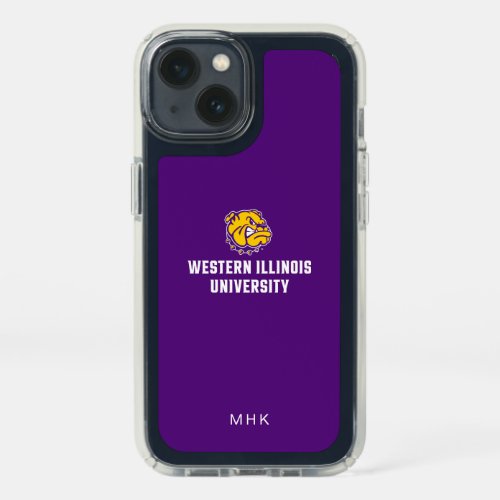 Western Illinois University  Monogram Speck iPhone 13 Case