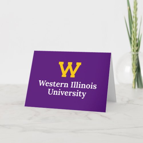 Western Illinois University Wordmark Card