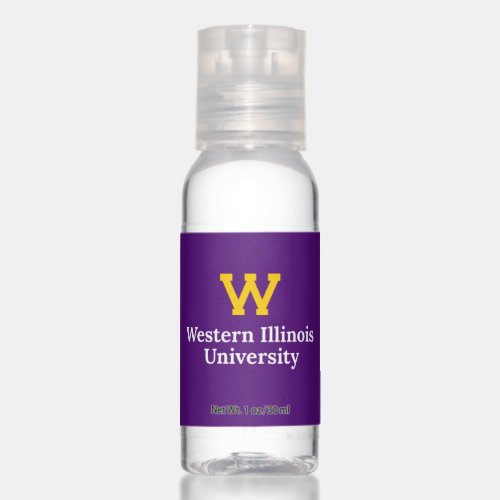 Western Illinois University Wordmark Hand Sanitizer