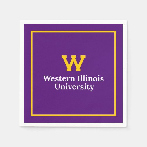 Western Illinois University Wordmark Napkins