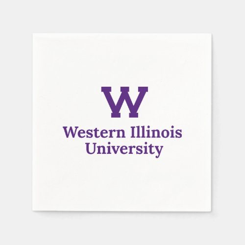 Western Illinois University Wordmark Napkins