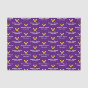 Western Illinois University Wordmark Tissue Paper