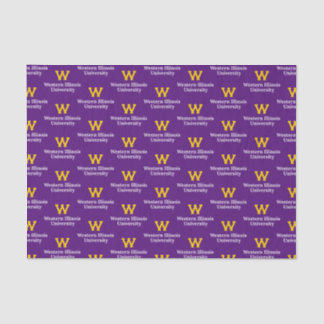 Western Illinois University Wordmark Tissue Paper
