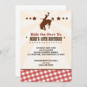 Western Invitation Kids Birthday Party (Front/Back)