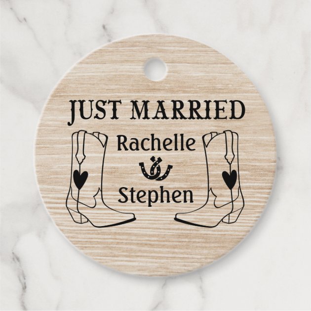 Just married boots sale