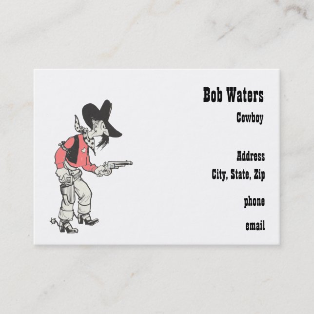 western Lawman Business Card (Front)