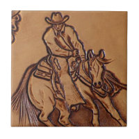 Western leather horseback Riding Rodeo Cowboy