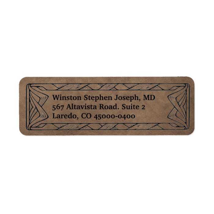 Western Leather Labels