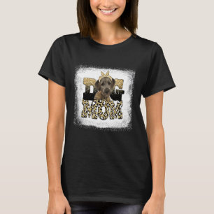 Western Leopard Irish Wolfhound Mom Mother's Day T-Shirt