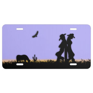 Western License Plate