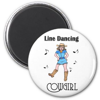 Western "line Dancing Cowgirl" Magnet by BootsandSpurs at Zazzle