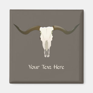 Western Longhorn Custom Magnet