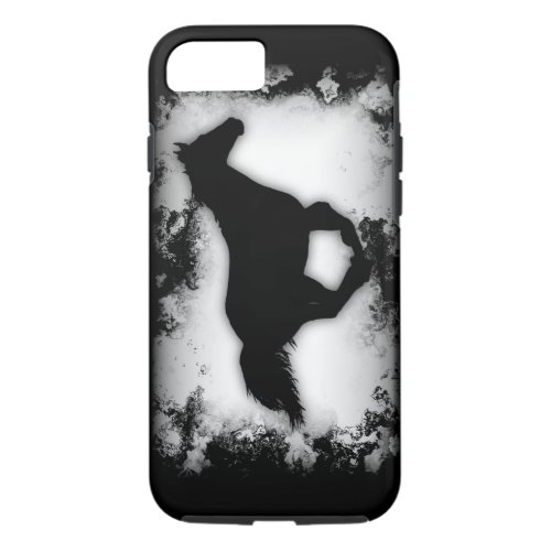 Western_look Galloping Horse Silhouette iPhone 87 Case