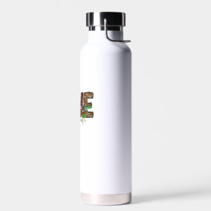 Western Love Christmas Scottish Cow Highland Cattl Water Bottle