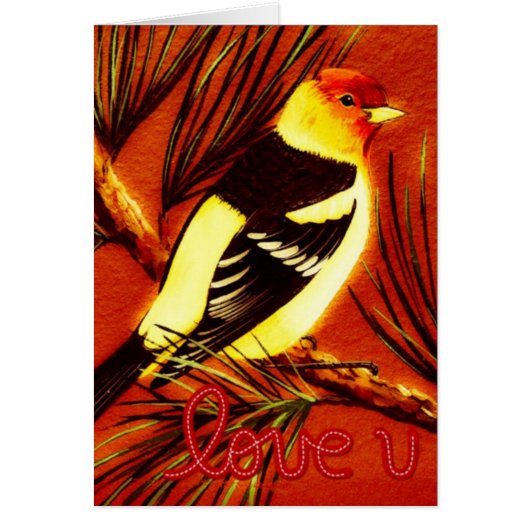 Western Love Tanager Cards (Front)
