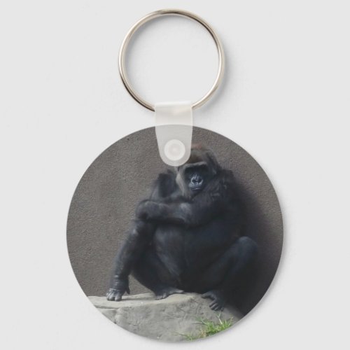 Western Lowland Gorilla 2 Keychain