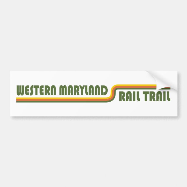 Western Maryland Rail Trail Bumper Sticker (Front)