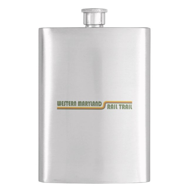 Western Maryland Rail Trail Flask (Front)