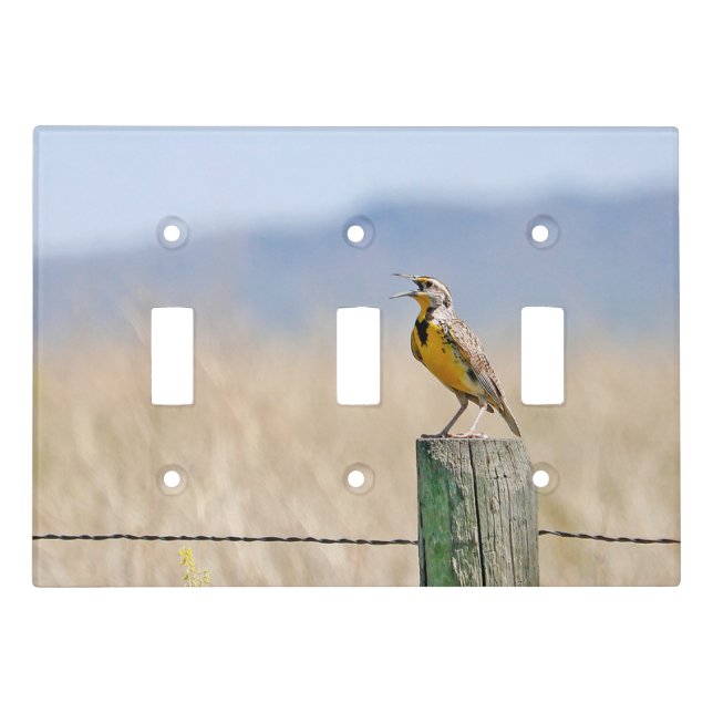 Western Meadowlark Light Switch Cover (Front)