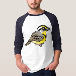Western Meadowlark Men's Basic 3/4 Sleeve Raglan T-Shirt
