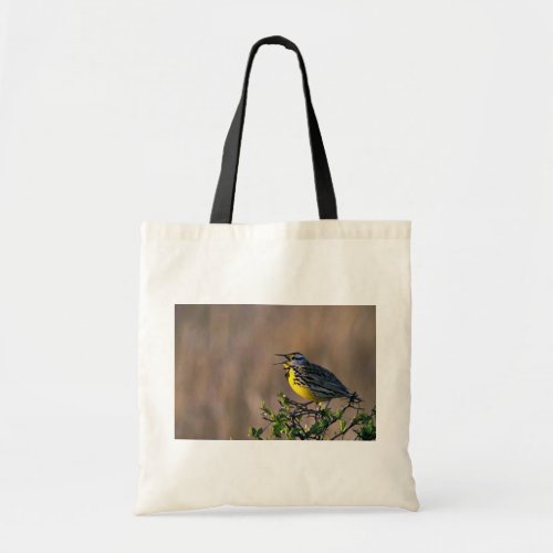 Western meadowlark tote bag