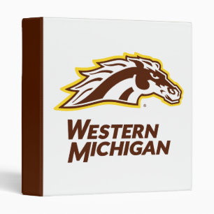 Western Michigan Broncos 3 Ring Binder
