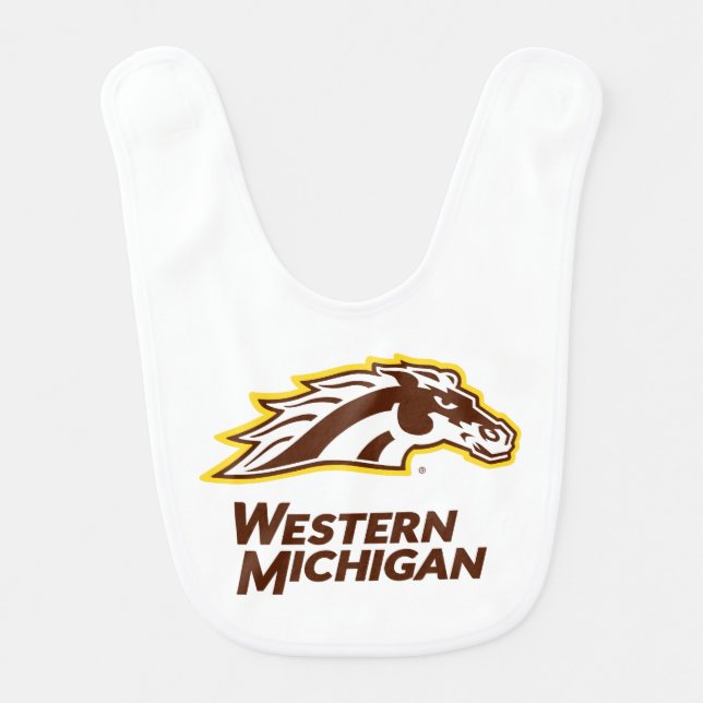 Western Michigan | Broncos Baby Bib (Front)