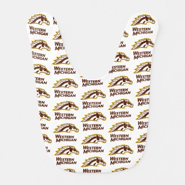 Western Michigan | Broncos Baby Bib (Front)