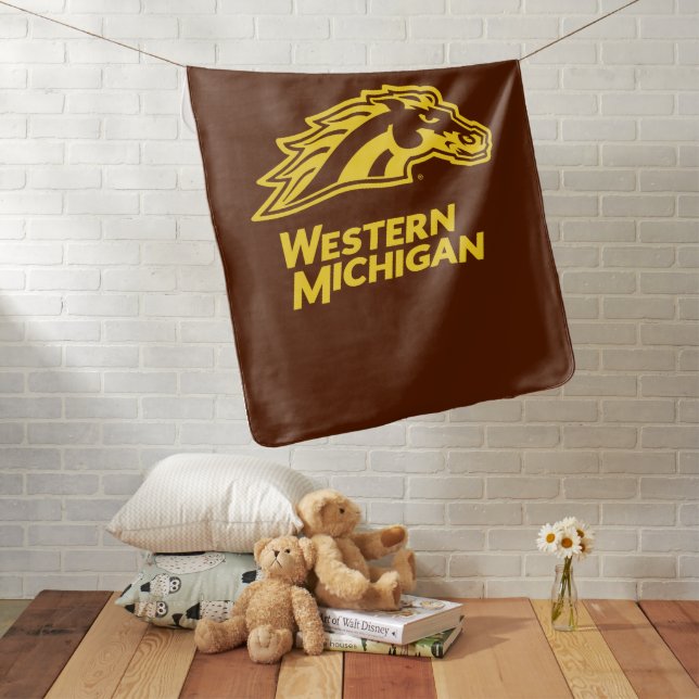 Western Michigan | Broncos Baby Blanket (In Situ)