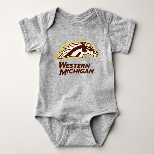 Western Michigan | Broncos Baby Bodysuit (Front)