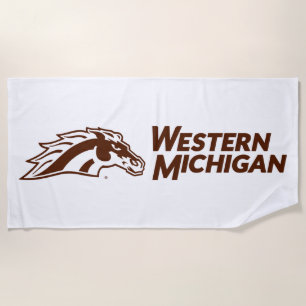 Western Michigan Broncos Beach Towel