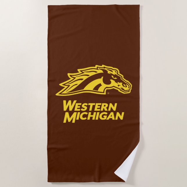 Western Michigan | Broncos Beach Towel (Front)