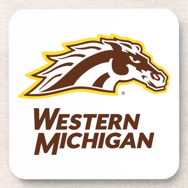 Western Michigan | Broncos Beverage Coaster (Front)