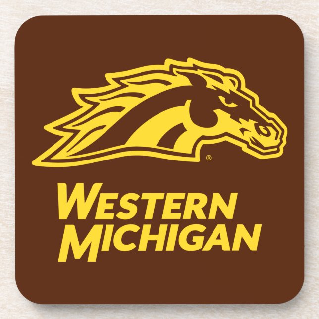 Western Michigan | Broncos Beverage Coaster (Front)