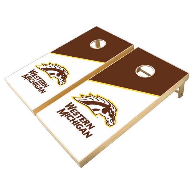 Western Michigan | Broncos Cornhole Set (Angled)