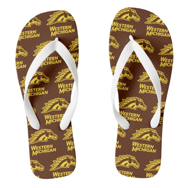 Western Michigan | Broncos Flip Flops (Footbed)