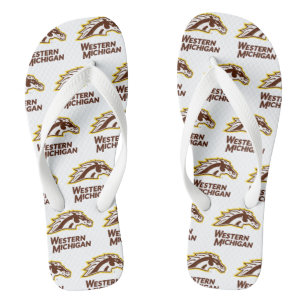 Western Michigan   Broncos Flip Flops